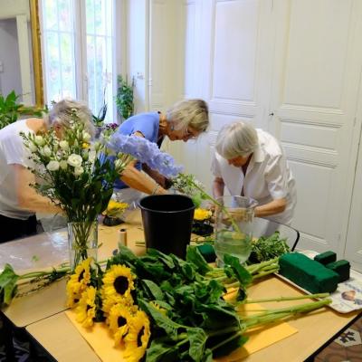 La préparation des fleurs 